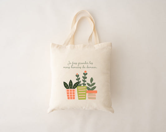 Wiederverwendbare Tasche - Ich ziehe die kleinen Menschen von morgen groß