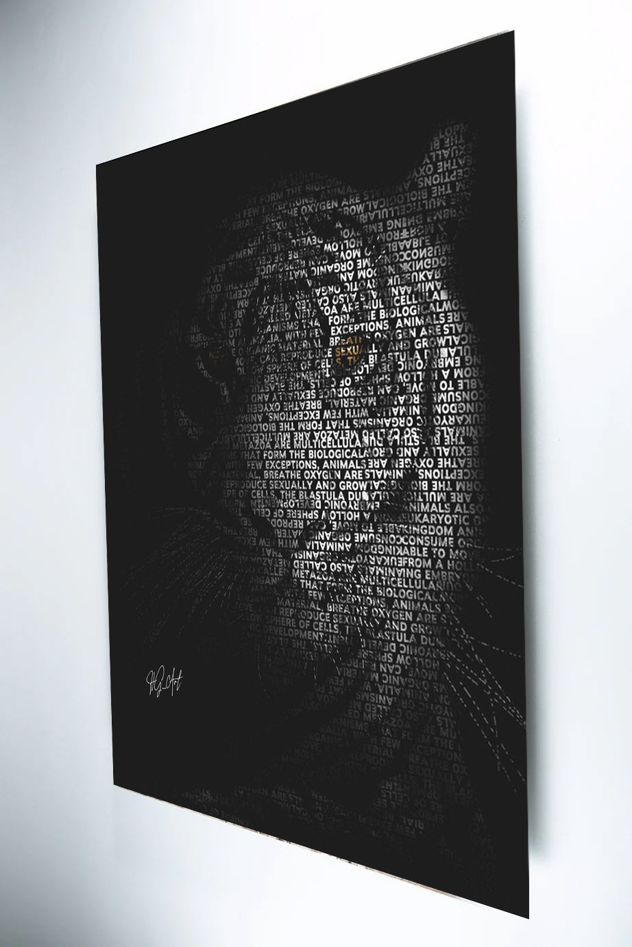 Metalldruck Der Tiger