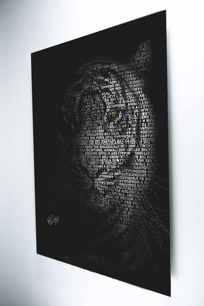 Metalldruck Der Tiger