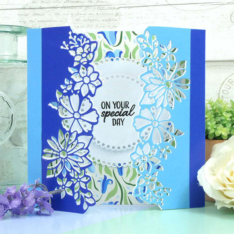 Moonstone Dies - Pretty Posies Cut-in Panels