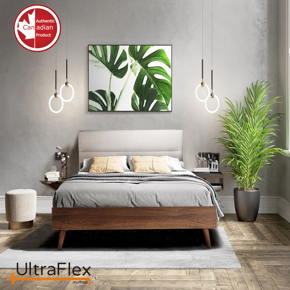 UltraFlex® PURITY – Orthopädische Wirbelsäulenpflege, Cool Gel Haltungsstützmatratze, Druckentlastungs-Schaumumhüllte Steppung für geringe Bewegungsübertragung (Hergestellt in Kanada) – Mit wasserdichtem Matratzenschoner