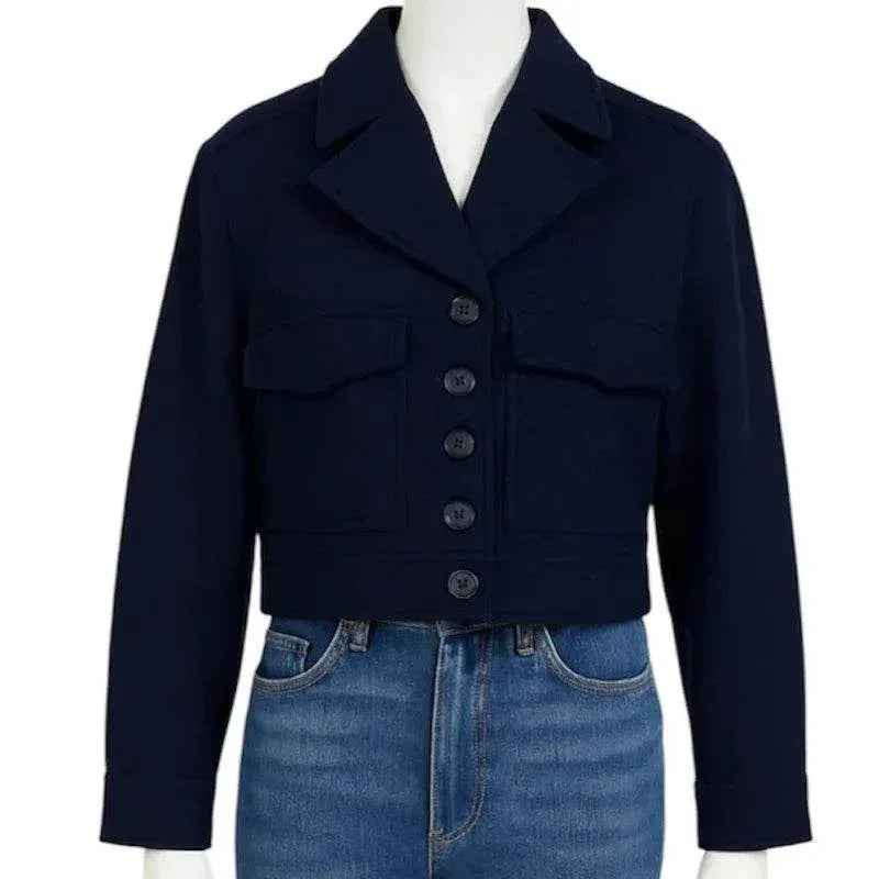 Manteau laine court