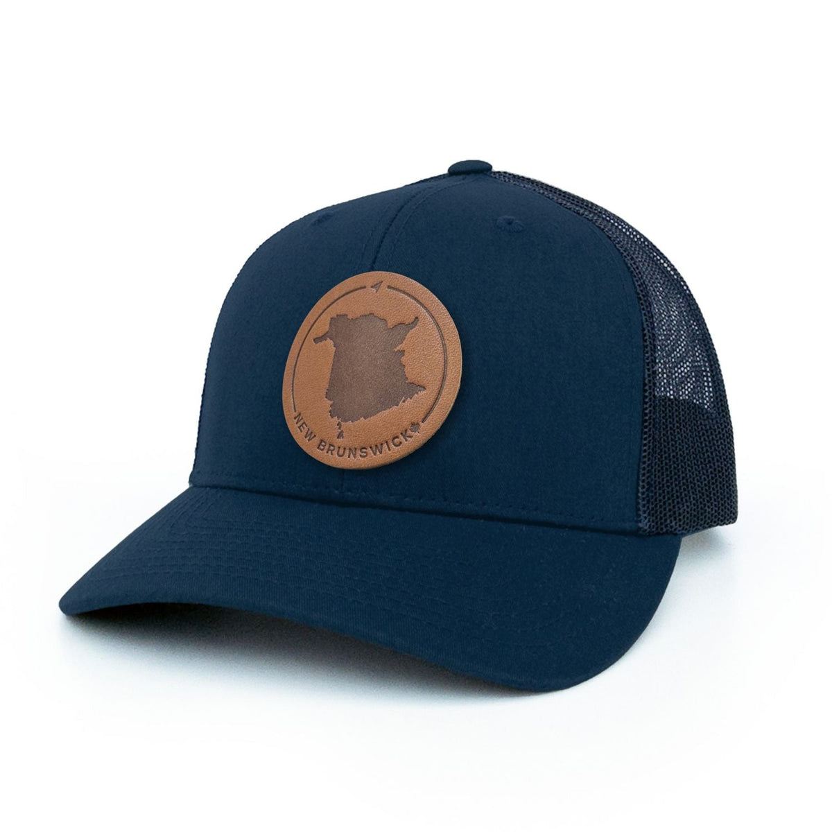 New Brunswick Leather Patch Trucker Hat