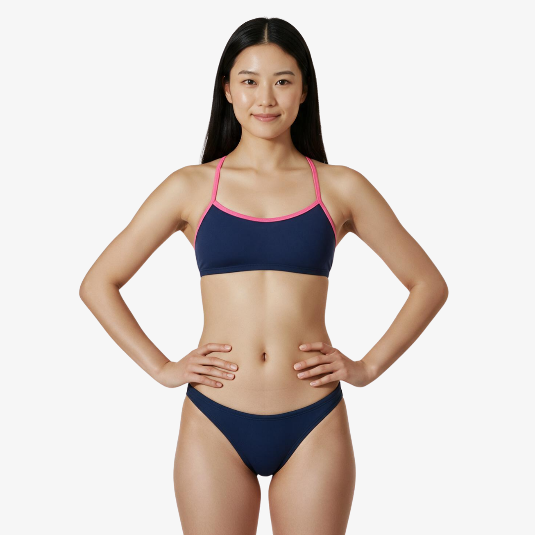 Cobalt Tie-Back Bikini Top by Norca