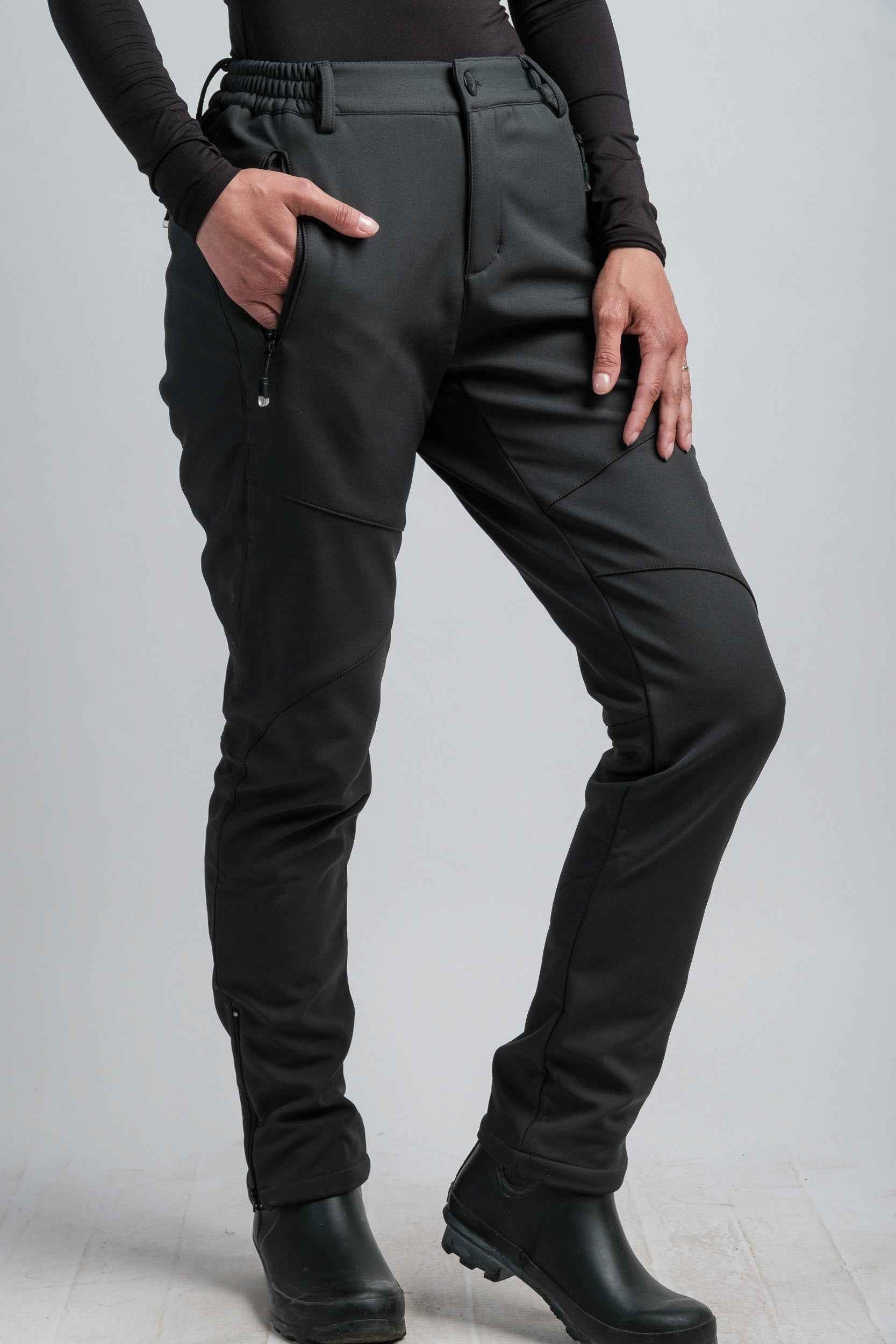 Women's Gray High Waist V2 Adventure Water Resistant Pants