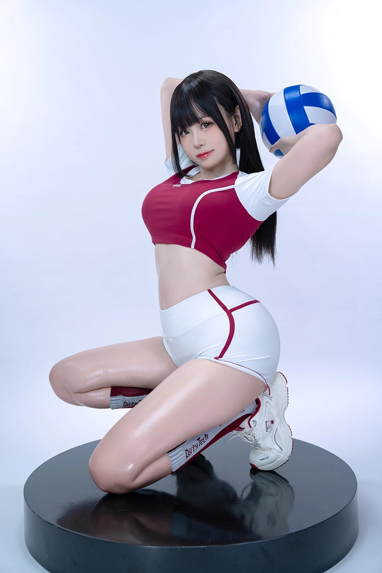 Anime Style 3-Piece Short Gymnastics Uniform Volleyball Sports Activewear