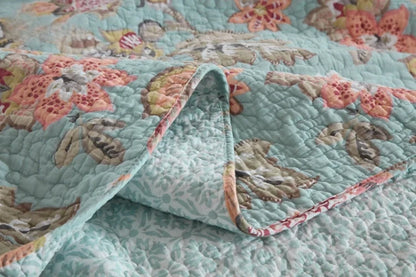 Ophelia 3 Pc Light Weight Quilted Comforter Set - Multiple Options