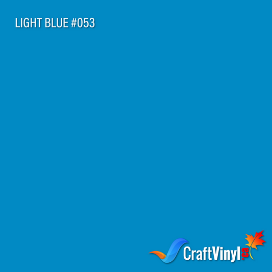 Oracal 651 Glossy Light Blue Vinyl #053 12''x5ft