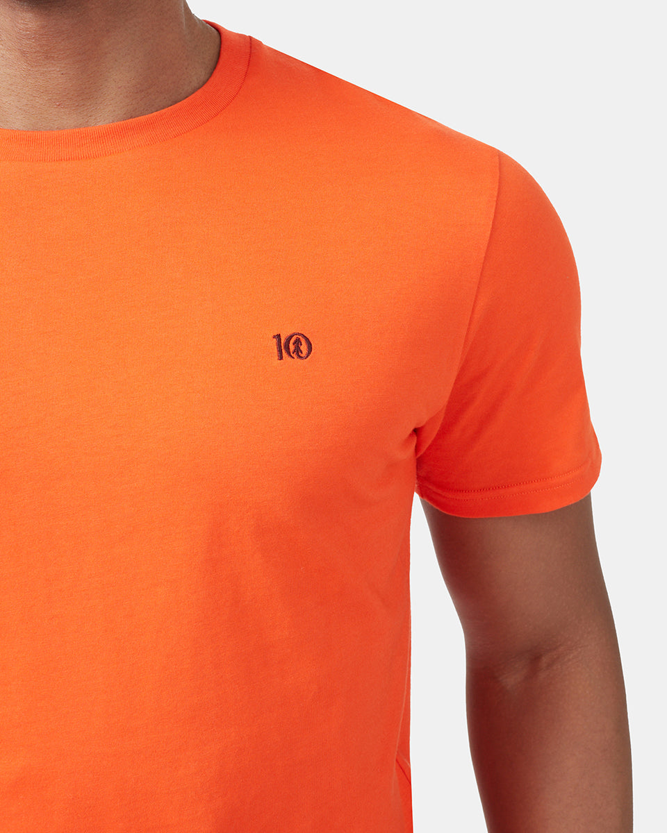 T-Shirt aus Bio-Baumwolle, bestickt, Größe 10