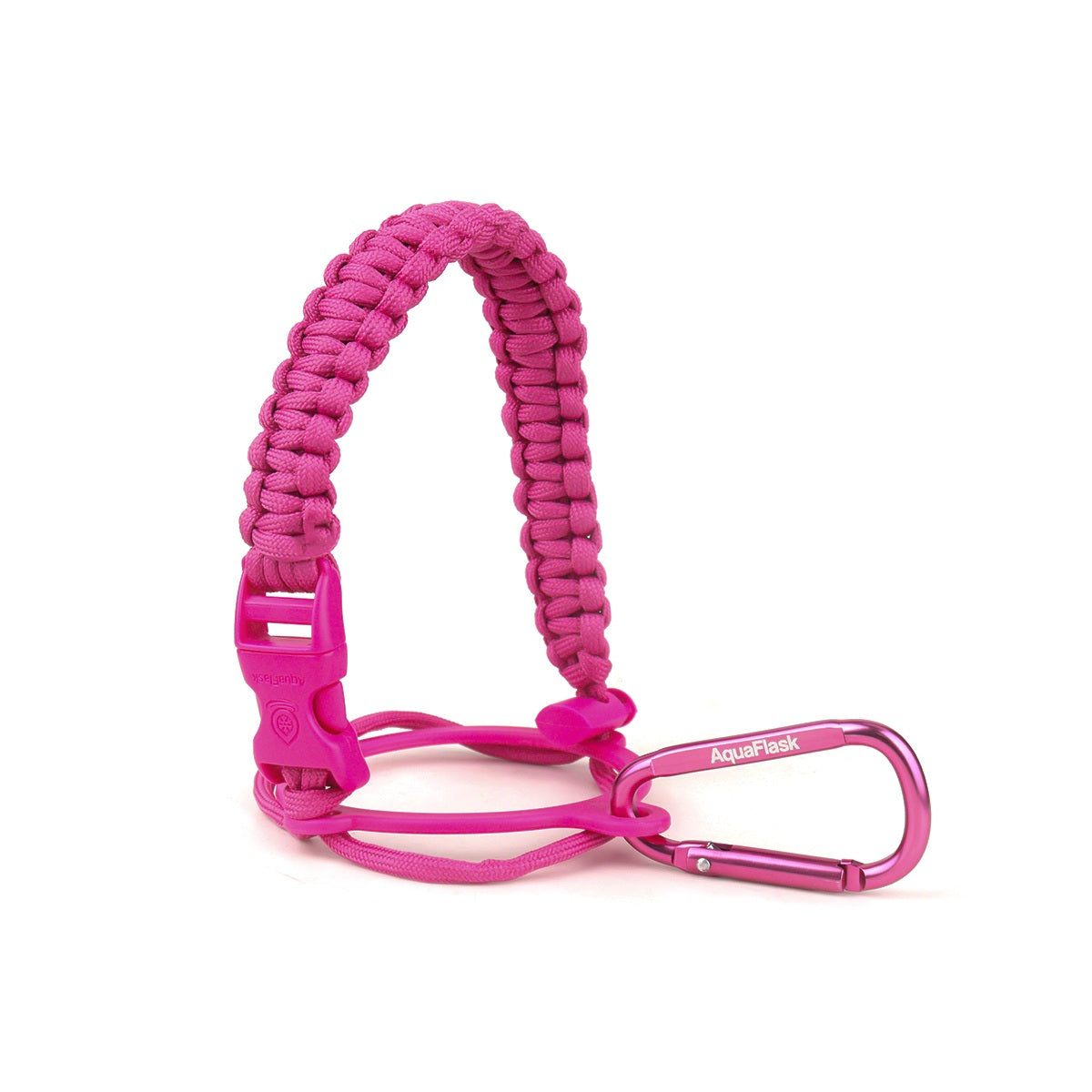 AquaFlask 400 ml–1,9 l Paracord-Griff mit Karabinerhaken – Robuster Trageriemen für Wasserflaschen