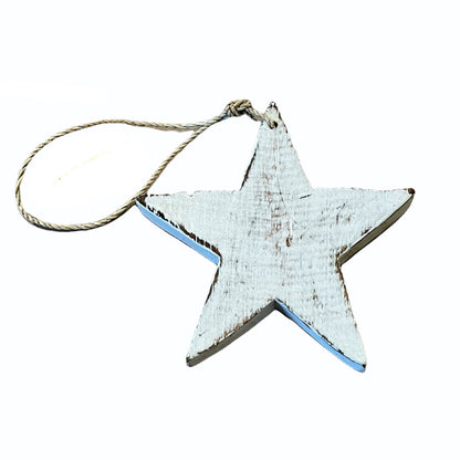 Wooden Hanging Star Ornament