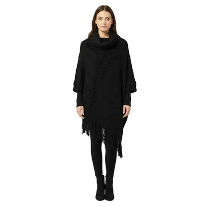 Poncho col montant