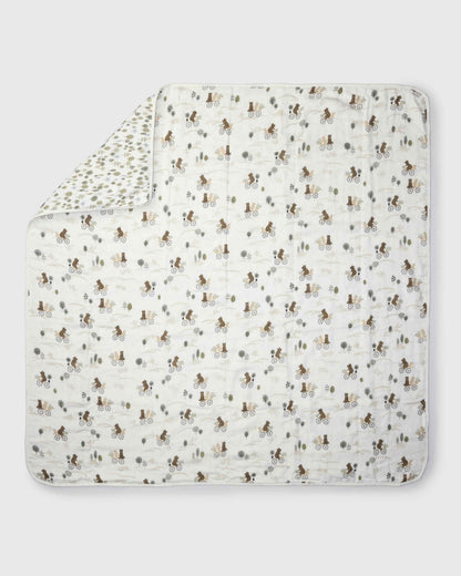 Muslin Quilt - Bears on Bikes