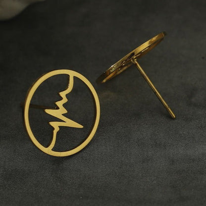REXON 'Heart-Beat' Stud Earrings