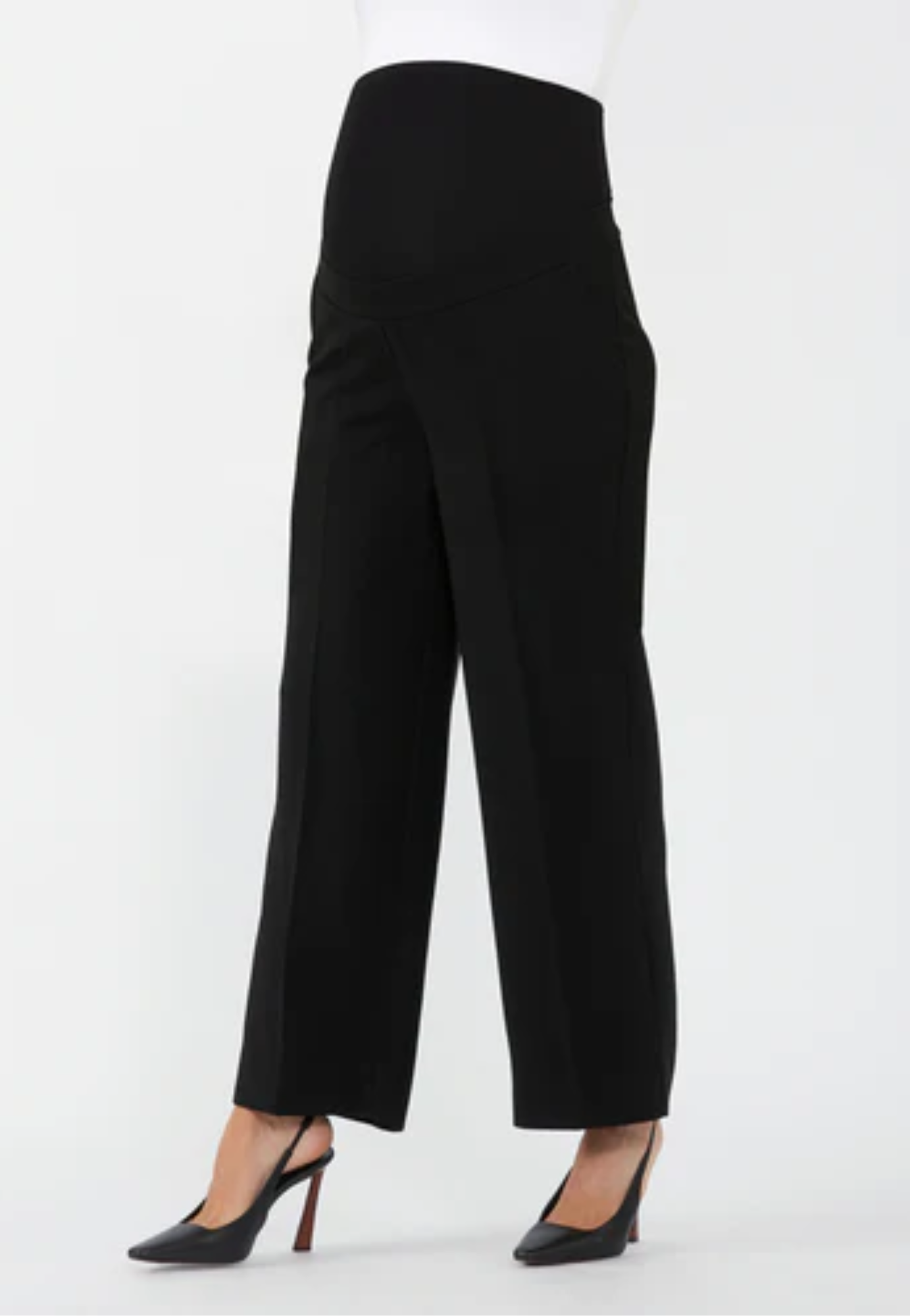 Alexa Wide Leg Maternity Pant Black