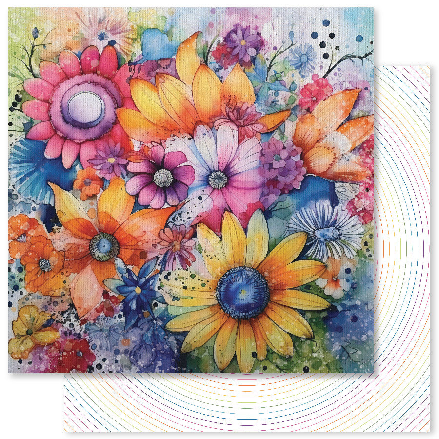 Rainbow Twirl 12x12 Paper Collection 30429