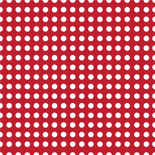 Red and White Polka Dots Adhesive Vinyl