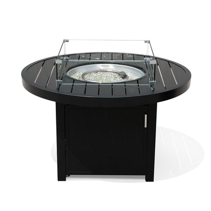 Aluminum Propane 48" Rectangle Outdoor Fire Pit Table - AURABAGS SHOP