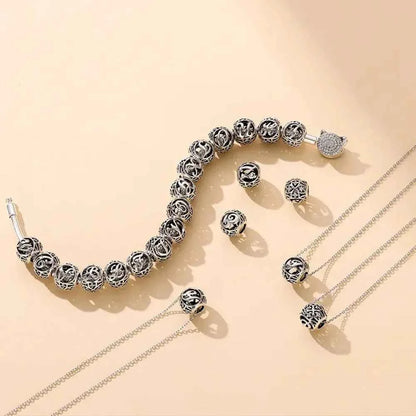 925 Sterling Silver Initial Charm Bead