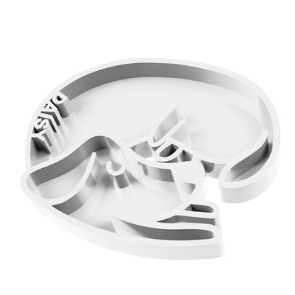 Personalized Pet Puzzle Feeder Bowl | Dog Shaped
