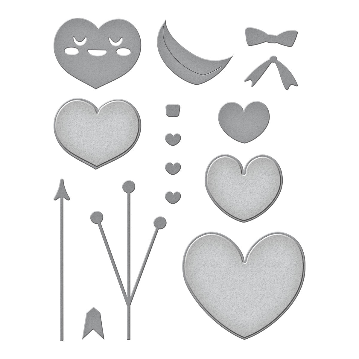 Gnome Drive Hearts for You Etched Dies from the Gnome Drive Collection