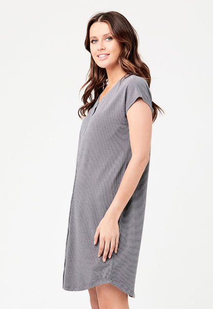 Blake Organic Short Sleeve Maternity and Nursing Nightgown