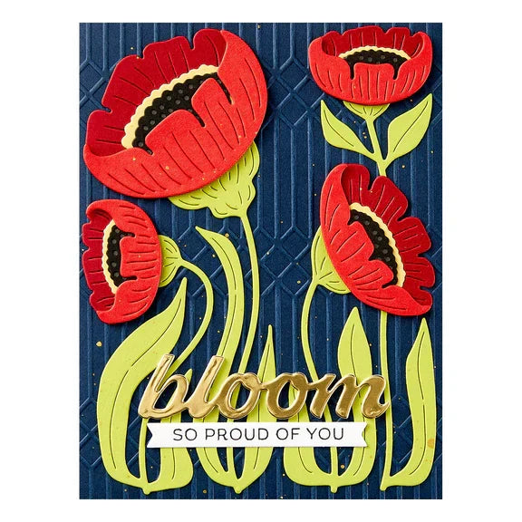 Fresh Picked Anemones Etched Dies from the Fresh Picked Collection