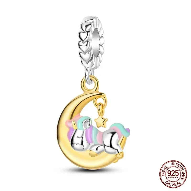 Dreamy Unicorn Sterling Silver Charm