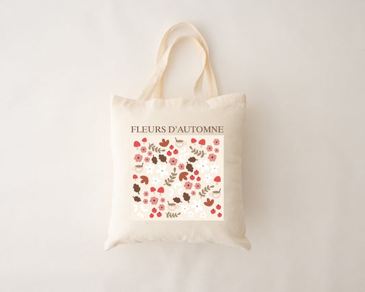 Sac réutilisable - fleurs d'automne