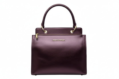 Sac à Main en Cuir Véritable Aubergine - Chloé