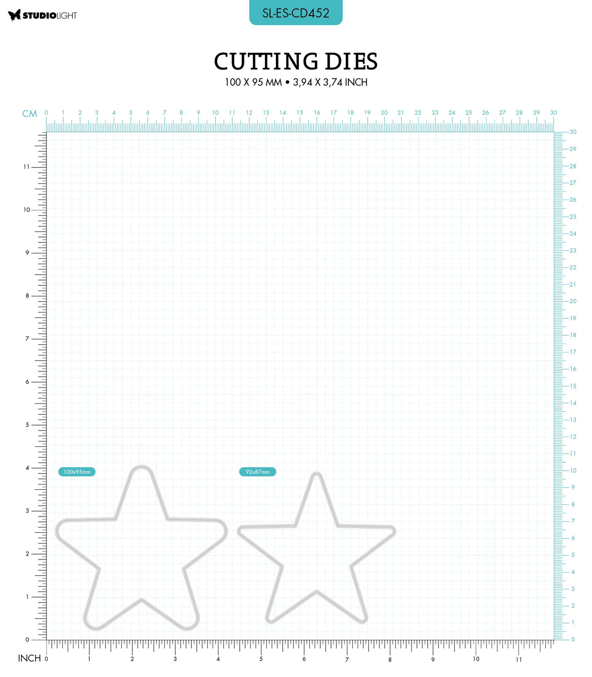 SL Cutting Dies Big Star Essentials 100x95x1mm 2 PC nr.452