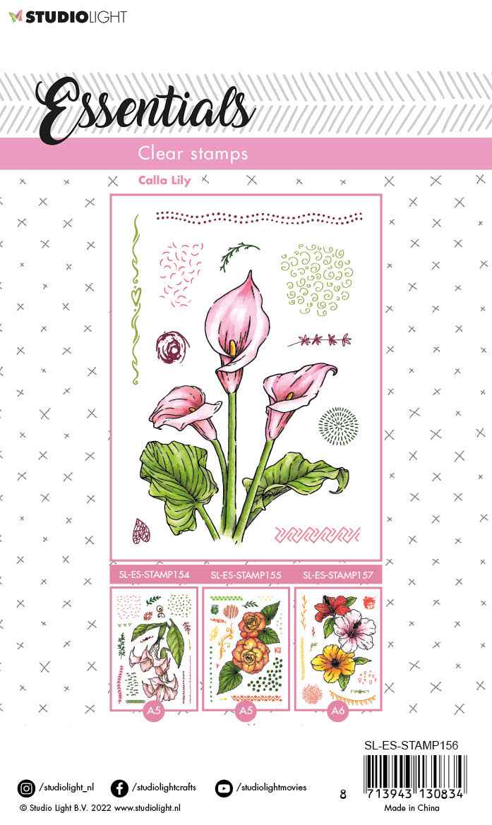 SL Clear Stamp Calla Lily Essentials 105x148x3mm 11 PC nr.156