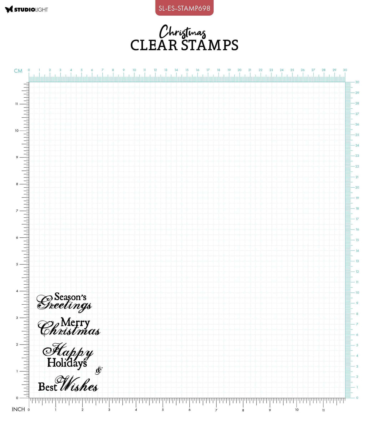 SL Clear Stamp Best Wishes Essentials 5 PC