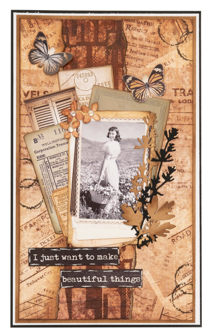 SL Clear Stamp The Butterflies Grunge Collection 14 PC
