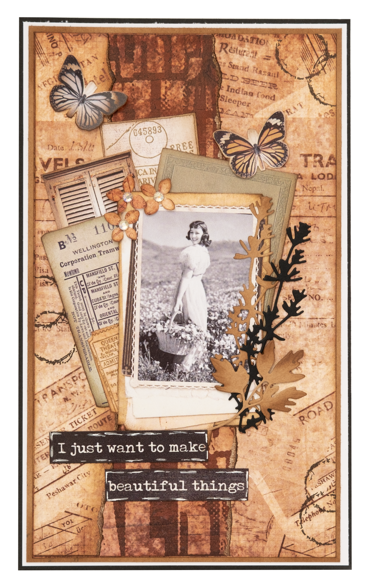 SL Clear Stamp Botanical Elements Grunge Collection 8 PC