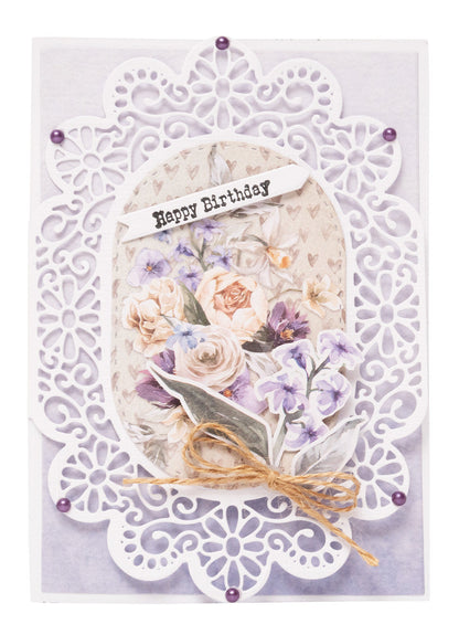 SL Cutting Dies Doily Card Shape Nature Lover 148x210x1mm 4 PC nr.773