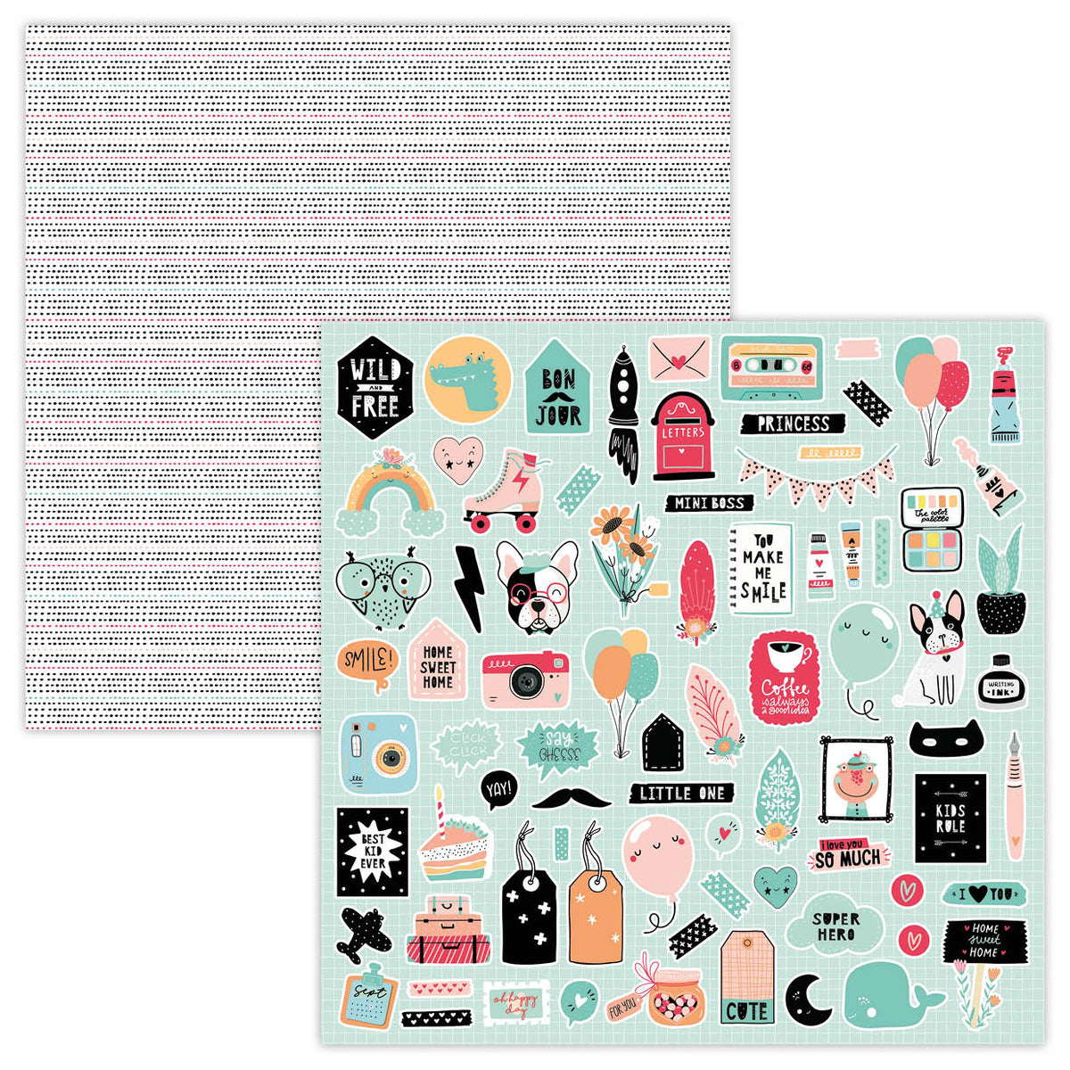 SL Paperset Background Paper Ultimate Scrap Collection 304,8x304,8x3mm 12 SH nr.6