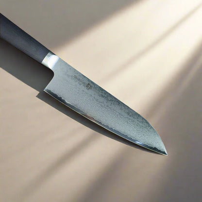 Miyako SUS 180mm Santokumesser – Klinge aus 33-lagigem Damaststahl – Hergestellt in Japan