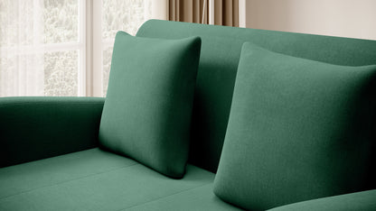 Ario Condo Style 2 Seater Storage Sleeper Sofa - Green