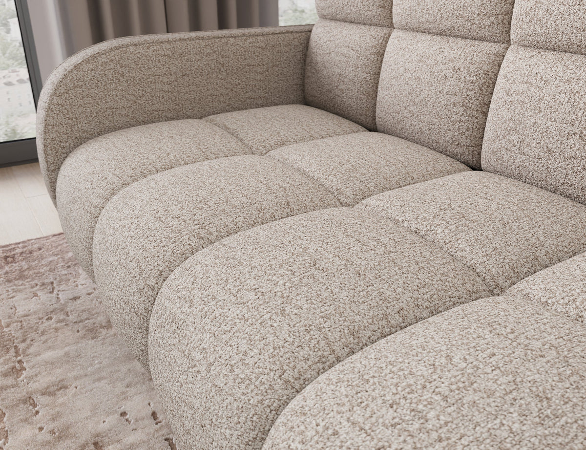 Deverio 3 Seater Condo Size Storage Sleeper Sofa - Beige