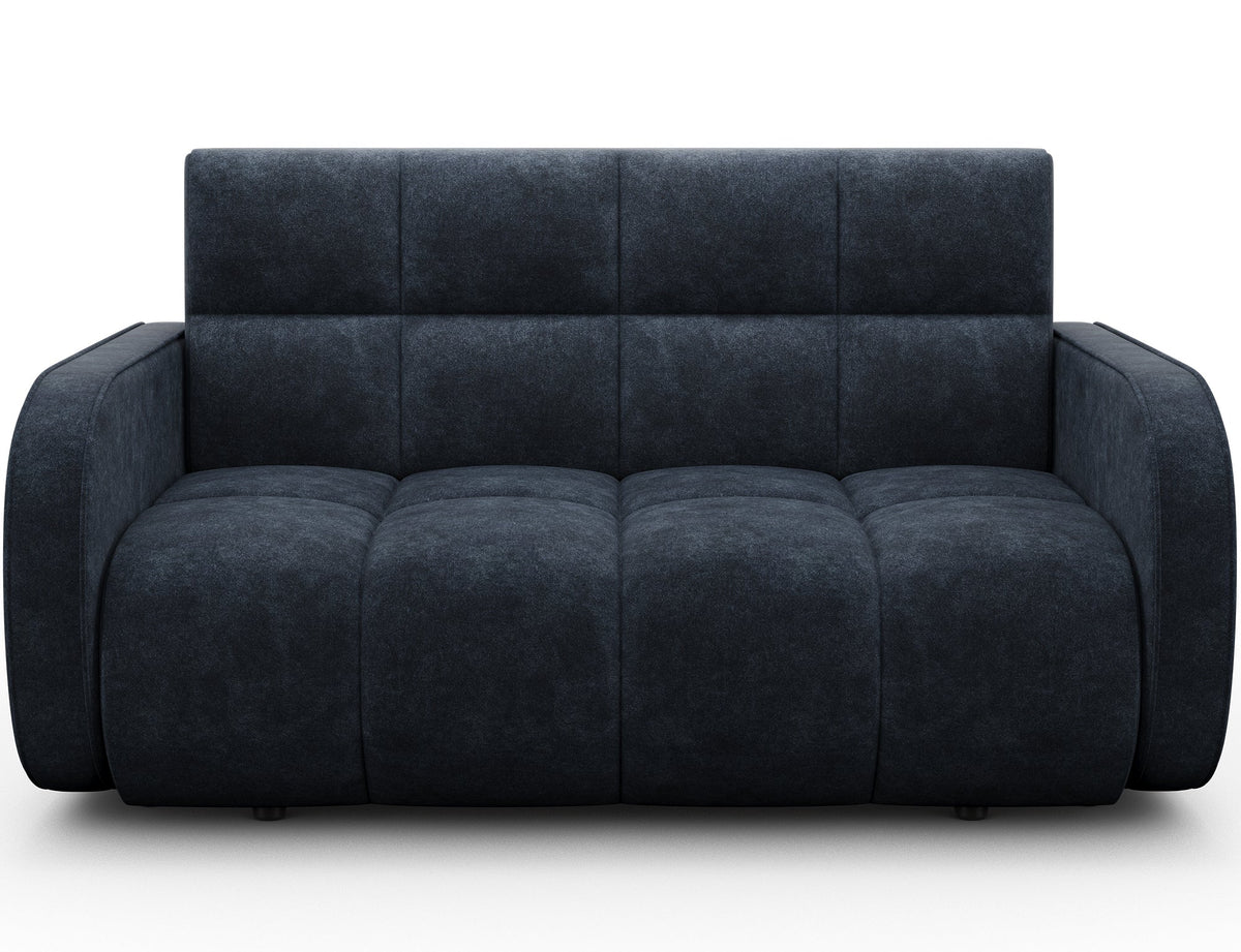 Deverio 3 Seater Condo Size Storage Sleeper Sofa - Navy Blue