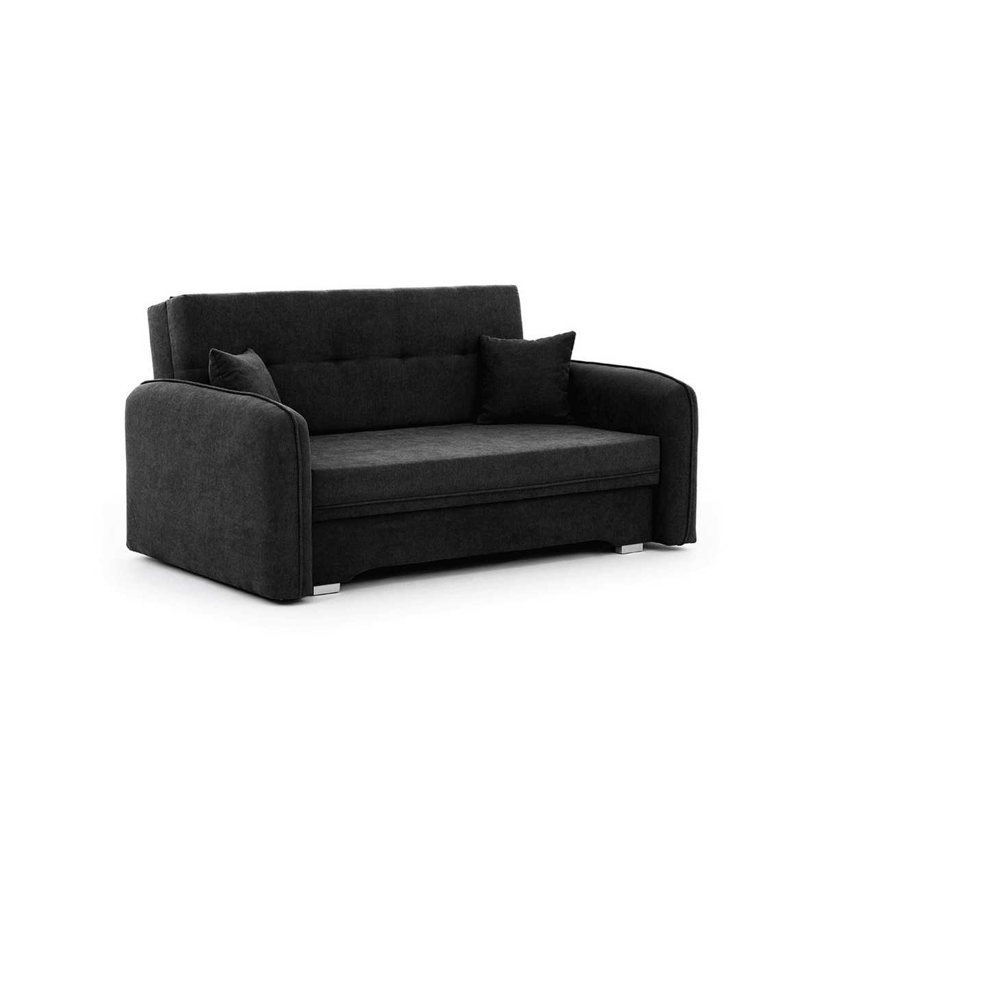 Laine Condo Style 2 Seater Storage Sleeper Sofa - Black