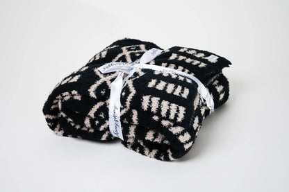 Tap Shoe & Rainy Day Diamond Point Print Extended Throw