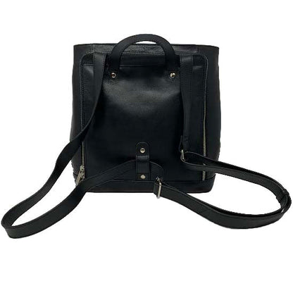 Sac à dos en cuir Antivol noir | Lore