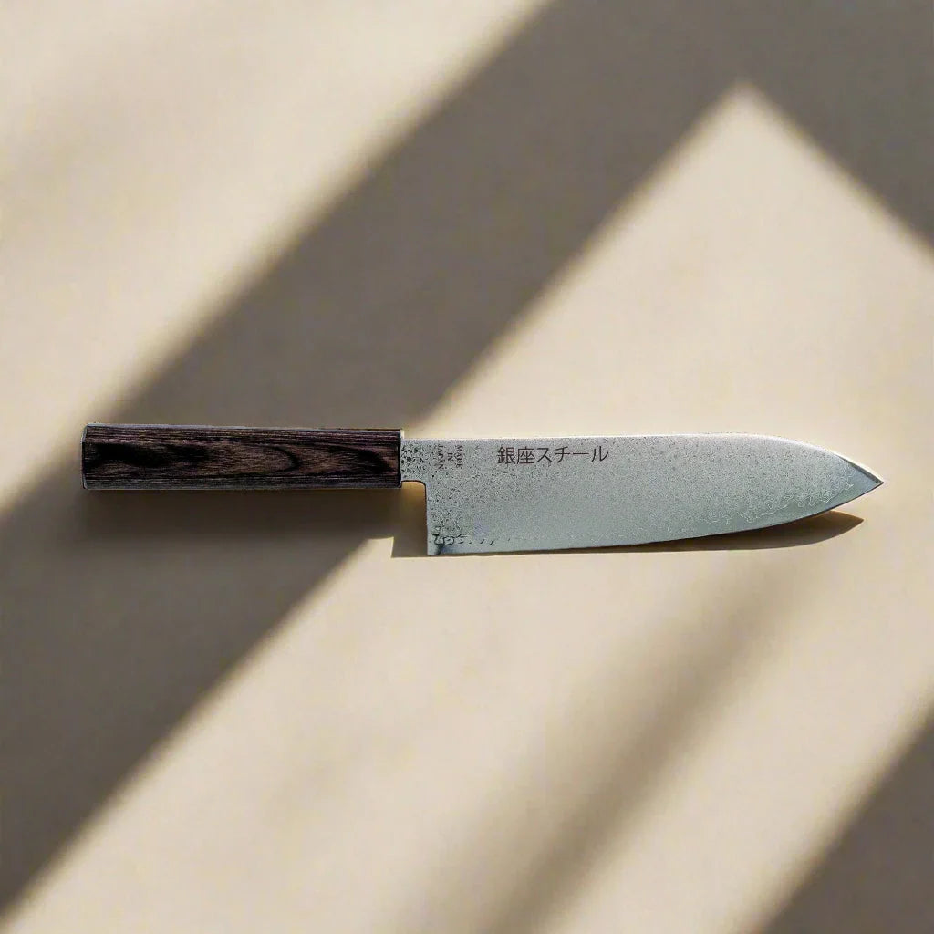 Seiryū (青龍) Serie - Santokumesser 180mm VG10 Damaststahl