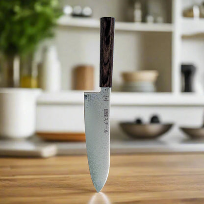 Seiryū (青龍) Serie - Santokumesser 180mm VG10 Damaststahl