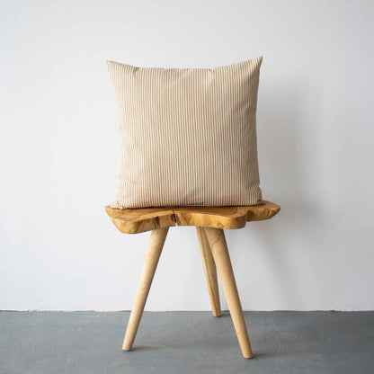 OUTDOOR PILLOW - TAN STRIPE 20"