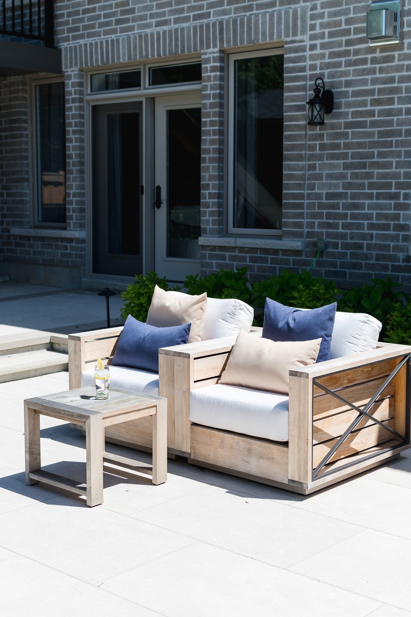 OUTDOOR PILLOW - BEIGE 20"