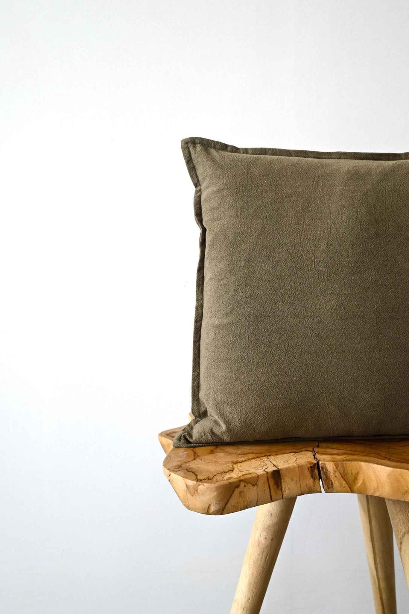 COTTON/ LINEN - OLIVE