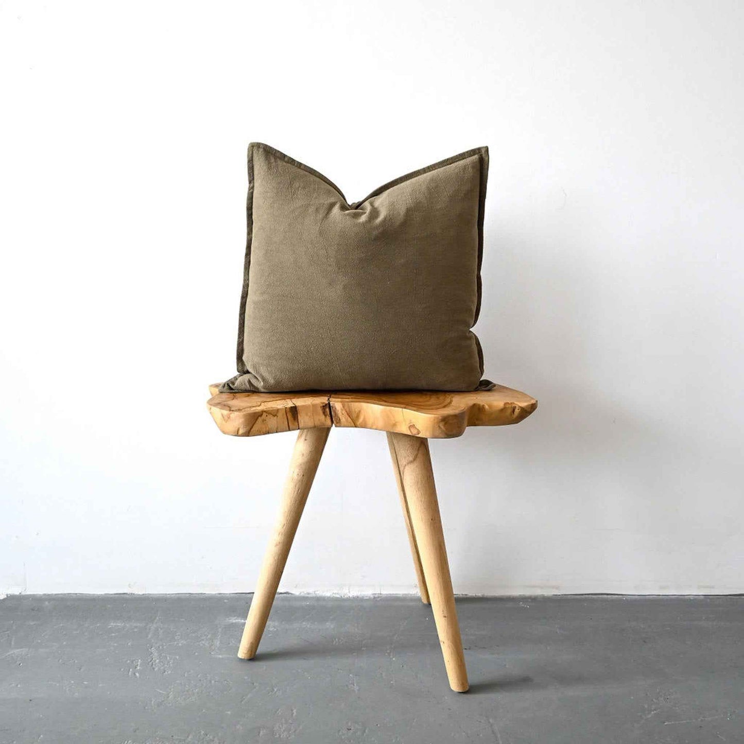 COTTON/ LINEN - OLIVE